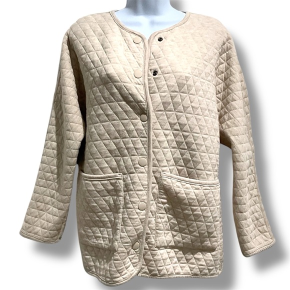 Marine Layer Corbet Quilted Liner Jacket Warm Base Layer Size XS Oatmeal - Picture 2 of 13